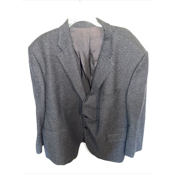 Weingarten Koln Men’s Dress Blazer Size Size 51L Gray 100% Cashmere Business - Picture 1 of 12